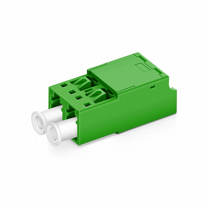 Refurb Squared LC/APC to LC/APC Duplex OS2 Single Mode Shuttered Fiber Optic Adapter/Coupler without Flange