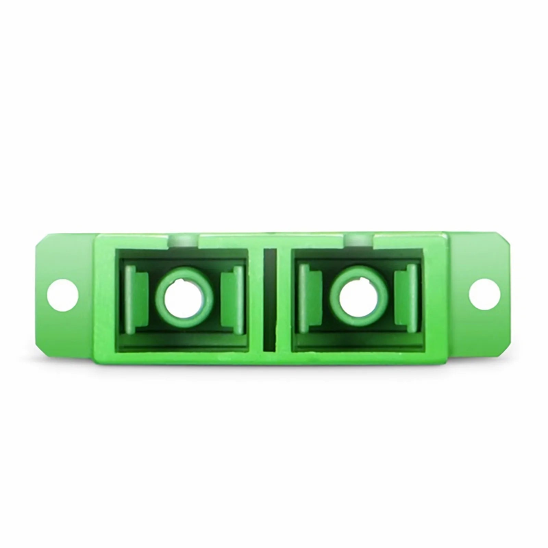 Refurb Squared SC/APC to SC/APC Duplex OS2 Single Mode Fiber Optic Adapter/Coupler with Flange (10pcs/Pack)