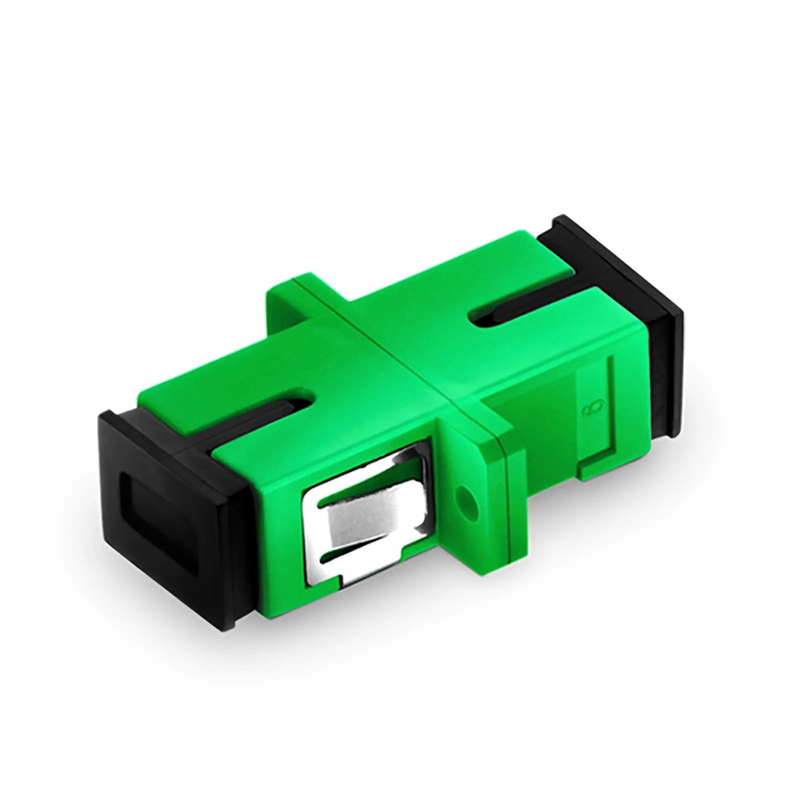 Refurb Squared SC/APC to SC/APC Simplex OS2 Single Mode Fiber Optic Adapter/Coupler with Flange (10pcs/Pack)