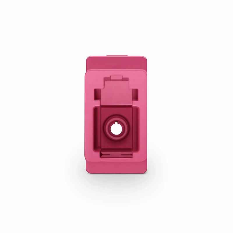 Refurb Squared LC/UPC to LC/UPC Simplex OM4 Multimode Plastic Fiber Optic Adapter/Coupler without Flange, Violet