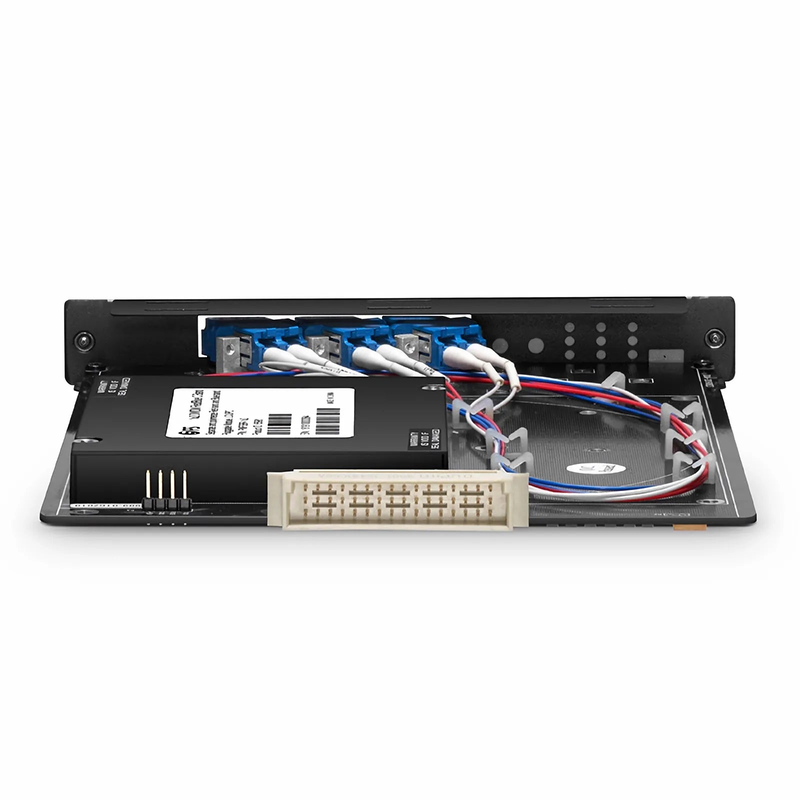 Refurb Squared FSBR-1x2, Customized 1 x 2 Single Fiber DWDM Splitter Red/Blue C-band Filter