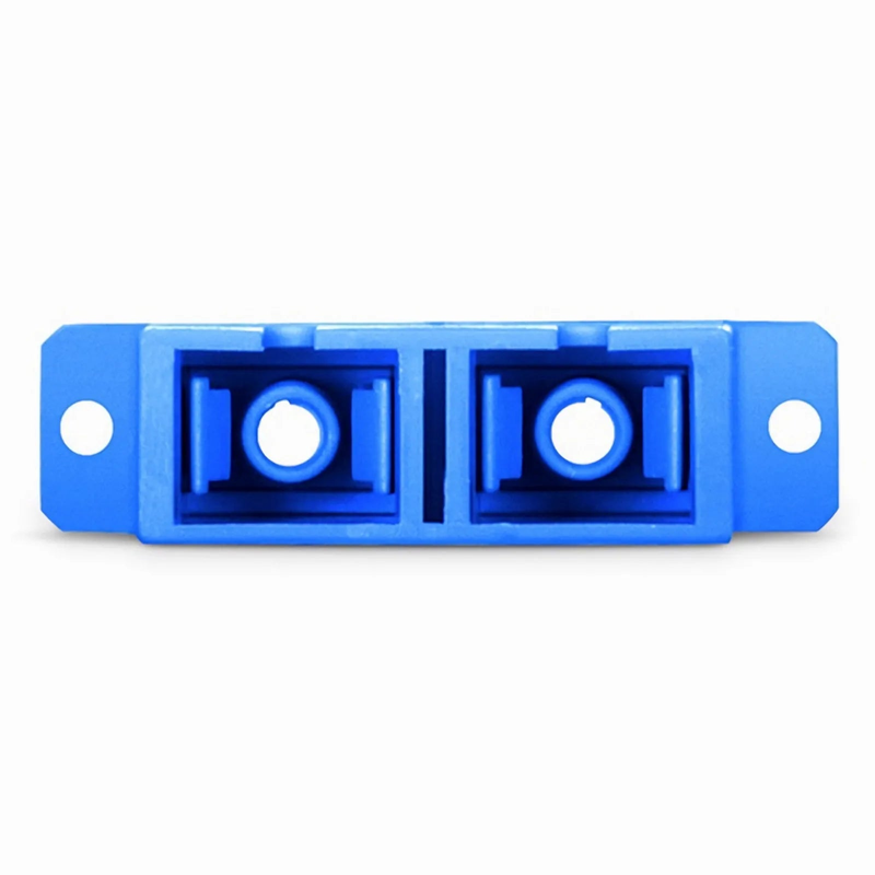 Refurb Squared SC/UPC to SC/UPC Duplex OS2 Single Mode Plastic Fiber Optic Adapter/Coupler with Flange (10pcs/Pack)