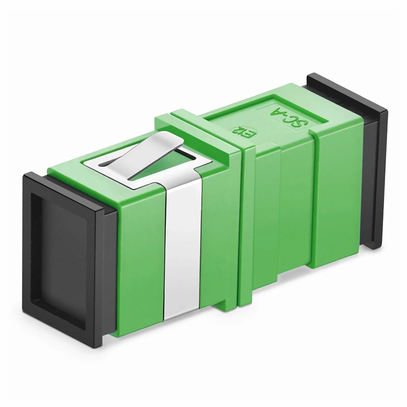 Refurb Squared SC/APC to SC/APC Simplex OS2 Single Mode Fiber Optic Adapter/Coupler (10pcs/Pack)