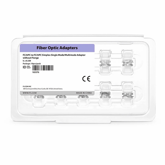 Refurb Squared FC/UPC to FC/UPC Simplex Single Mode/Multimode Metal Small D Fiber Optic Adapter/Coupler without Flange (10pcs/pack)