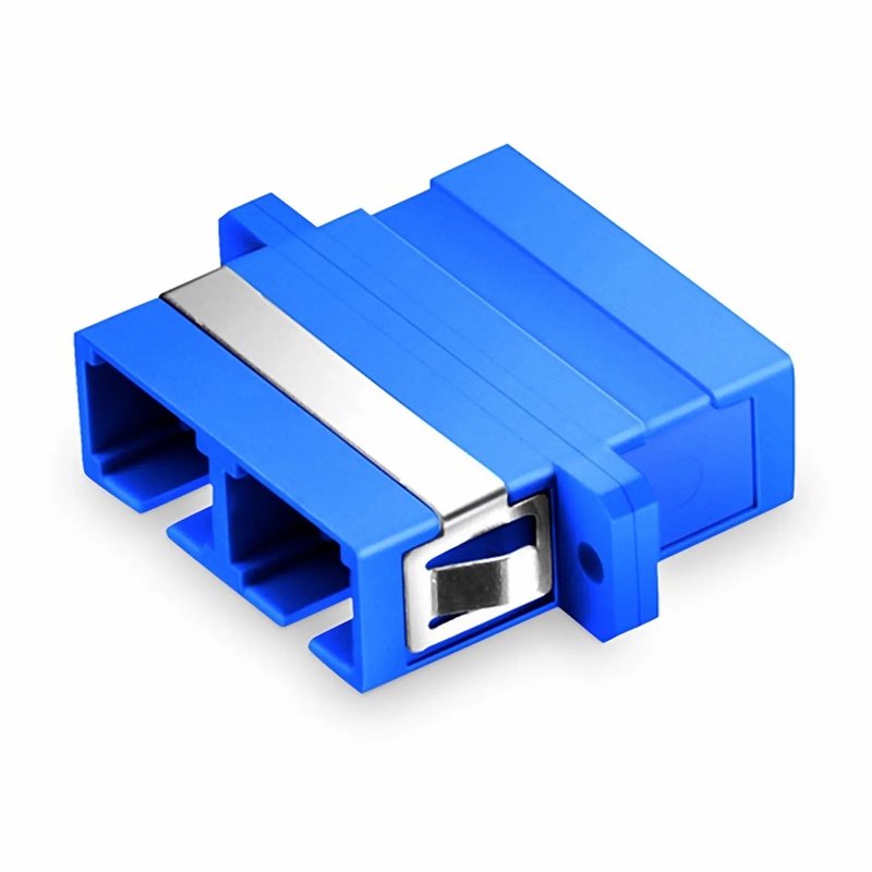 Refurb Squared SC/UPC to SC/UPC Duplex OS2 Single Mode Plastic Fiber Optic Adapter/Coupler with Flange (10pcs/Pack)