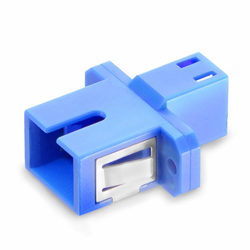 Refurb Squared LC/UPC Female to SC/UPC Female Hybrid Simplex OS2 Single Mode Plastic Fiber Optic Adapter/Coupler with Flange