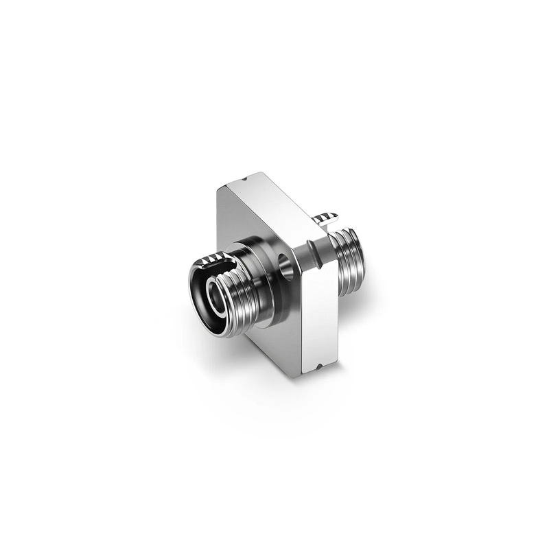 Refurb Squared FC/APC to FC/APC Simplex OS2 Single Mode Square Solid Type One Piece Metal Fiber Optic Adapter/Coupler with Flange (10pcs/pack)