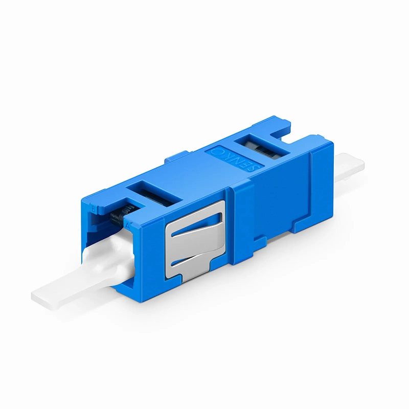 Refurb Squared CSA/UPC to CSA/UPC Single Channel (2F) OS2 Single Mode Plastic Fiber Optic Adapter/Coupler without Flange
