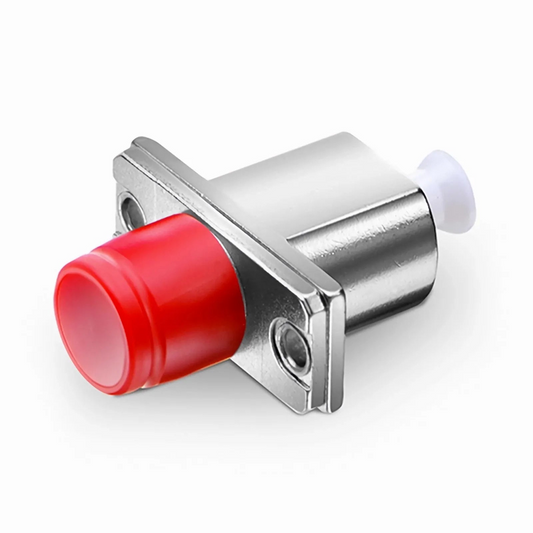 Refurb Squared FC/UPC Female to LC/UPC Female Hybrid Simplex Single Mode/Multimode Metal Fiber Optic Adapter/Coupler with Flange