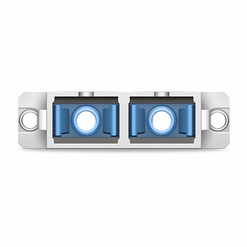 Refurb Squared ST/UPC Female to SC/UPC Female Hybrid Duplex Single Mode/Multimode Metal Fiber Optic Adapter/Coupler with Flange