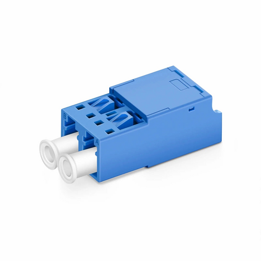 Refurb Squared LC/UPC to LC/UPC Duplex OS2 Single Mode Shuttered Fiber Optic Adapter/Coupler without Flange