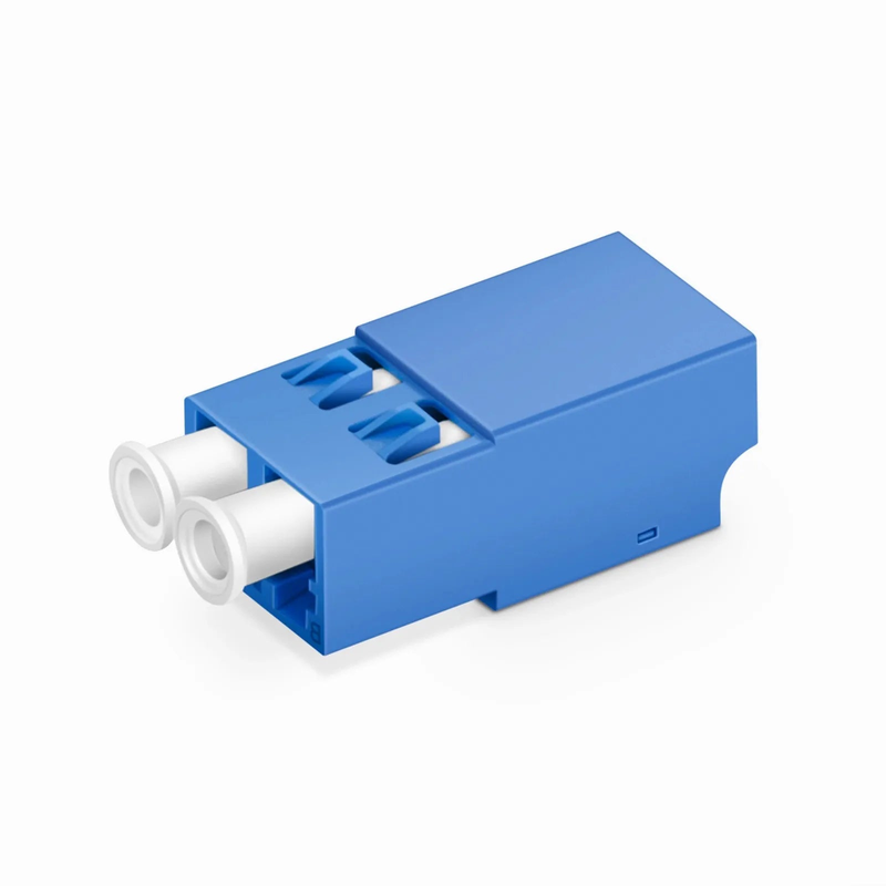 Refurb Squared LC/UPC to LC/UPC Duplex OS2 Single Mode Shuttered Fiber Optic Adapter/Coupler without Flange