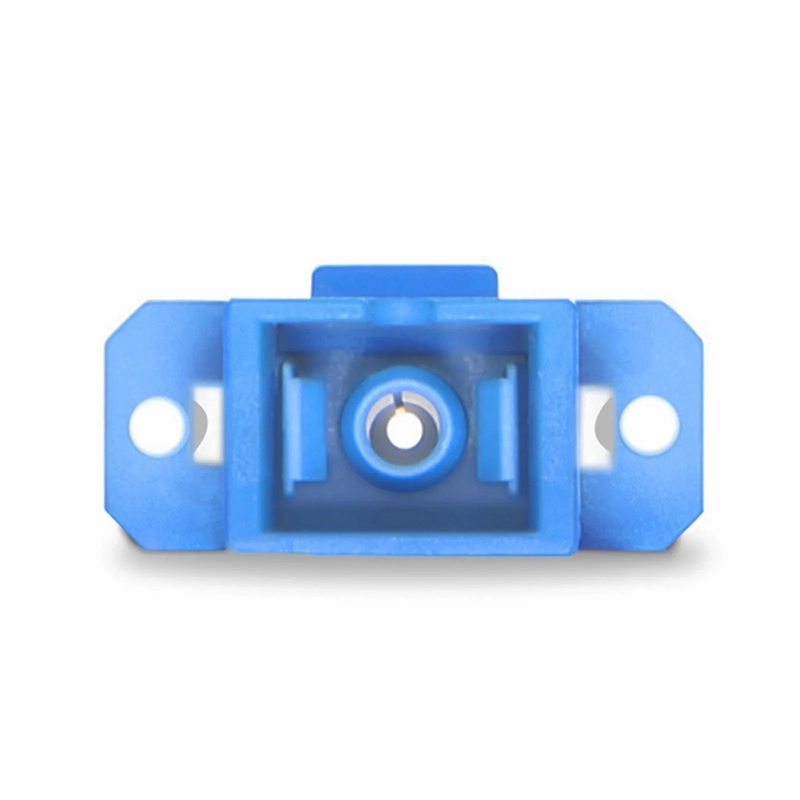 Refurb Squared LC/UPC Female to SC/UPC Female Hybrid Simplex OS2 Single Mode Plastic Fiber Optic Adapter/Coupler with Flange