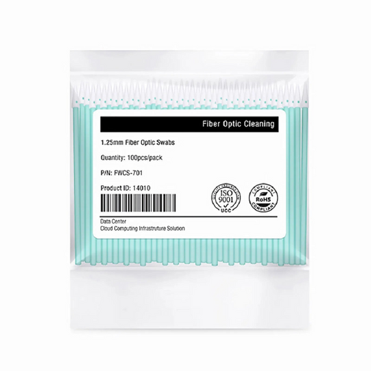 Refurb Squared 1.25mm Fiber Optic Lint-free Foam Clean Swabs (100pcs/Pack)