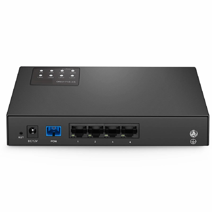 Refurb Squared ONU1710-4G, XPON (GPON + EPON) SFU ONU with 1 x PON, 4 x GE