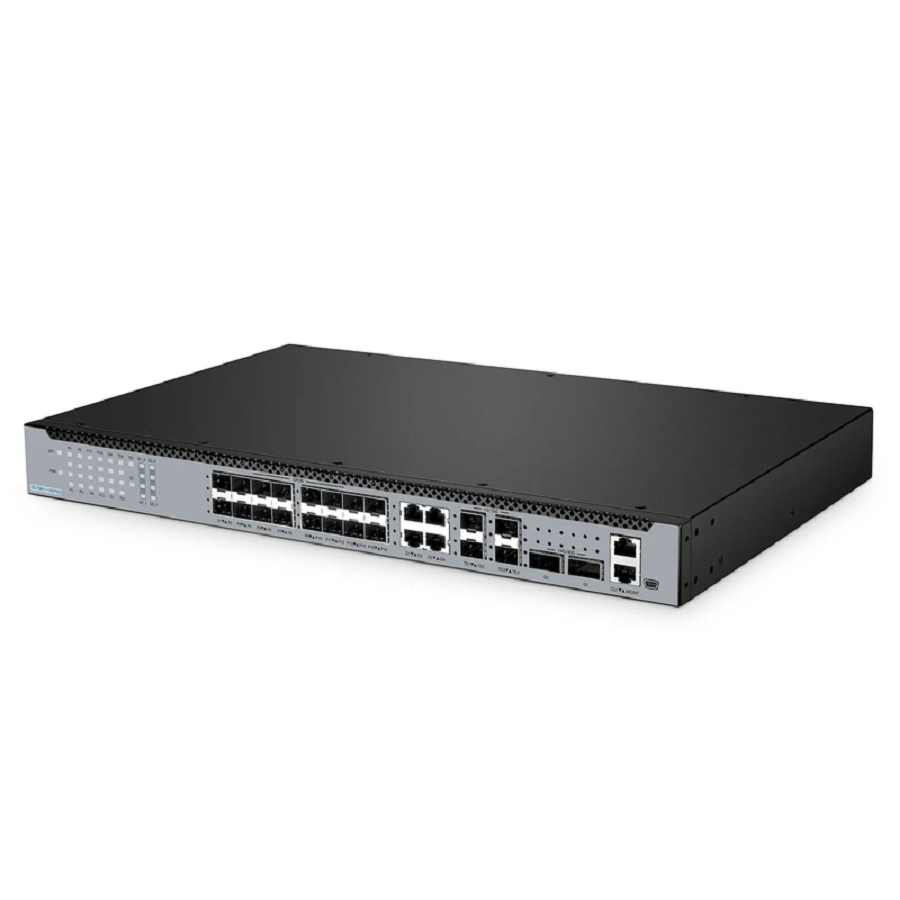 Refurb Squared OLT3611-16GP2Q, Layer 3 Feature 16-Port GPON OLT with 10G SFP  40G QSFP+ Uplink Ports, AC/DC Power Supply