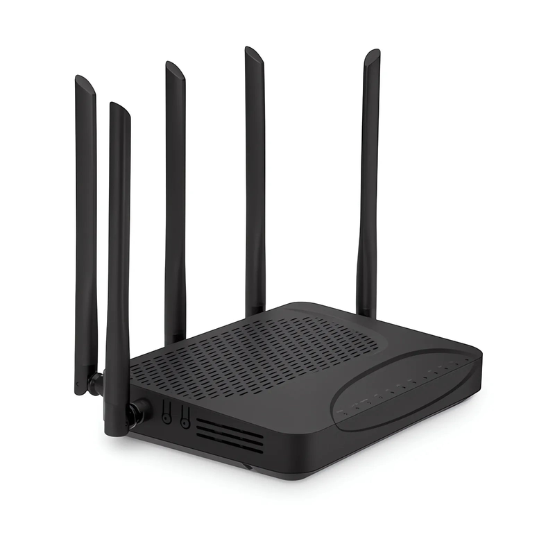 Refurb Squared ONU1930-4G-W, XGPON HGU ONU with 1 x PON, 4 x GE, 1 x USB, and 5 x External Dual Band Antennas (3000M WiFi 4/5/6)