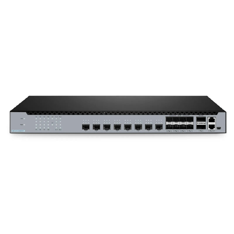 Refurb Squared OLT3710-08CP2T, 8-Port GPON & XG(S)-PON Combo OLT with 8 x 10G SFP+ and 2 x 100G QSFP28 Uplink Ports, Dual Power Supply, Broadcom Chip