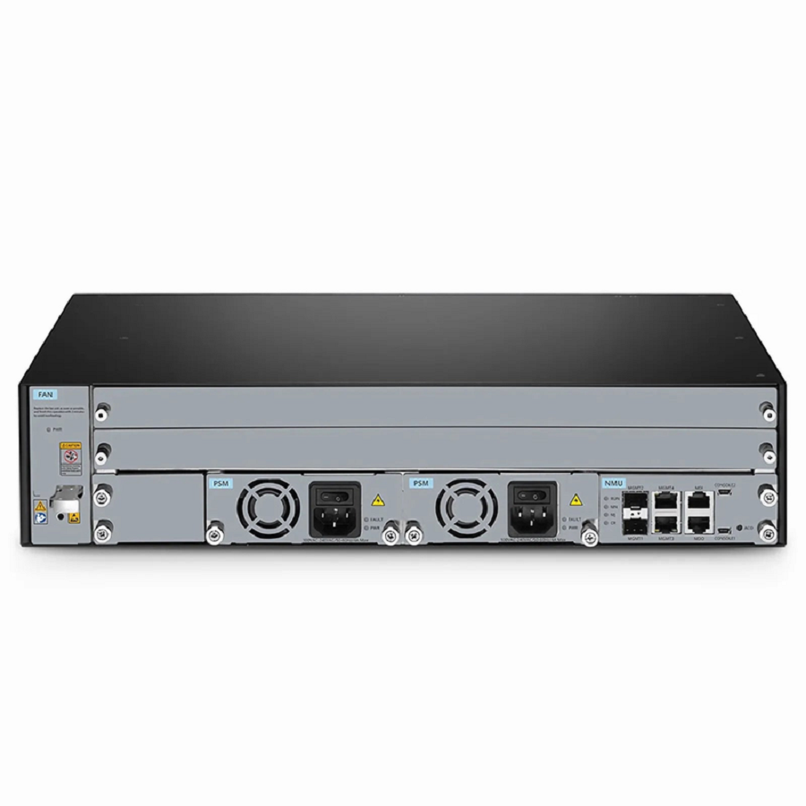 Refurb Squared M6500-CH2U, 2 Slots 2U Managed Chassis Unloaded Platform, Redundant AC PSUs, Support WEB/SNMP Management