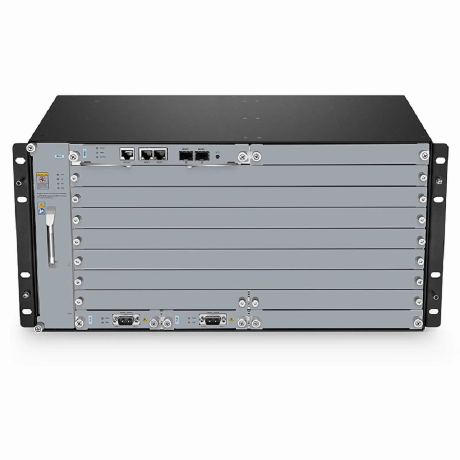 Refurb Squared M6500-CH5U, 10 Slots 5U Managed Chassis Unloaded Platform, Redundant DC PSUs, Support WEB/SNMP Management