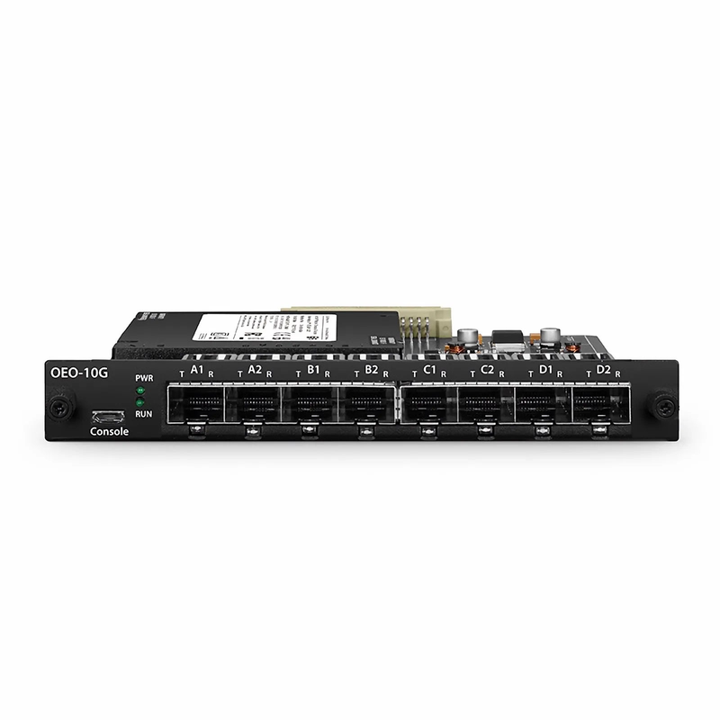 Refurb Squared FMT4DL-OEO10GSFP, 4 Channels WDM Transponder (Converter) for FMT Managed Chassis, 8 SFP/SFP+ Slots