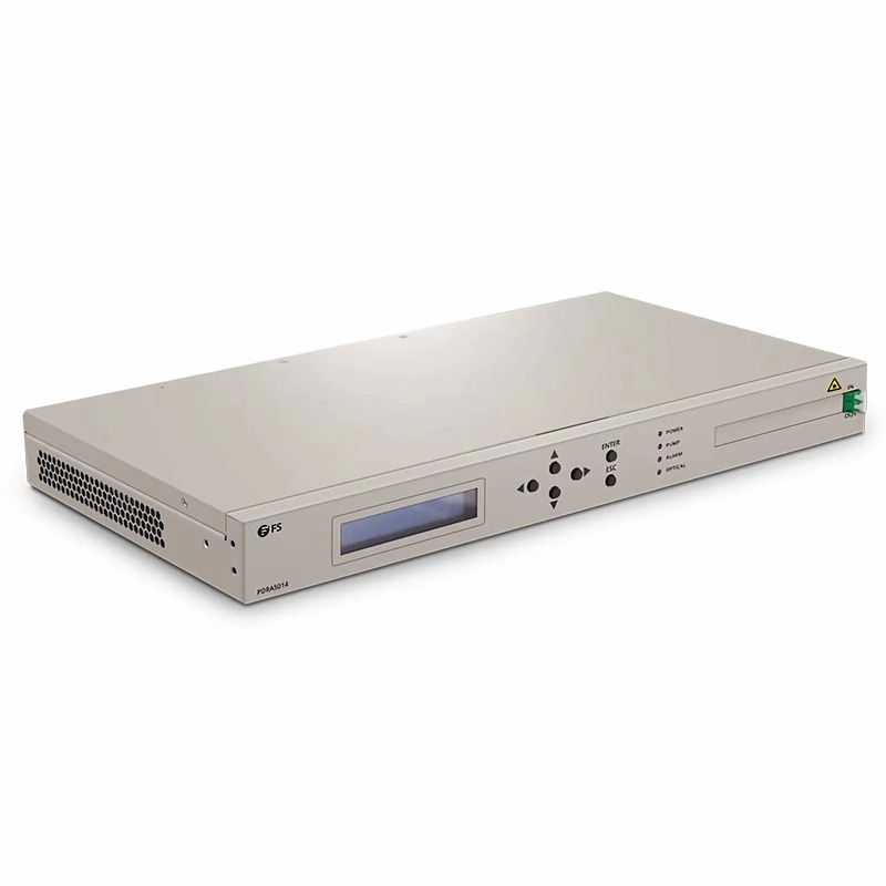 Refurb Squared D7000 PDRA5014 Counter-propagating Distributed Raman Amplifier with 14dB Gain, 80 Wavelengths, Dual AC PSUs, 1U Rack Mount