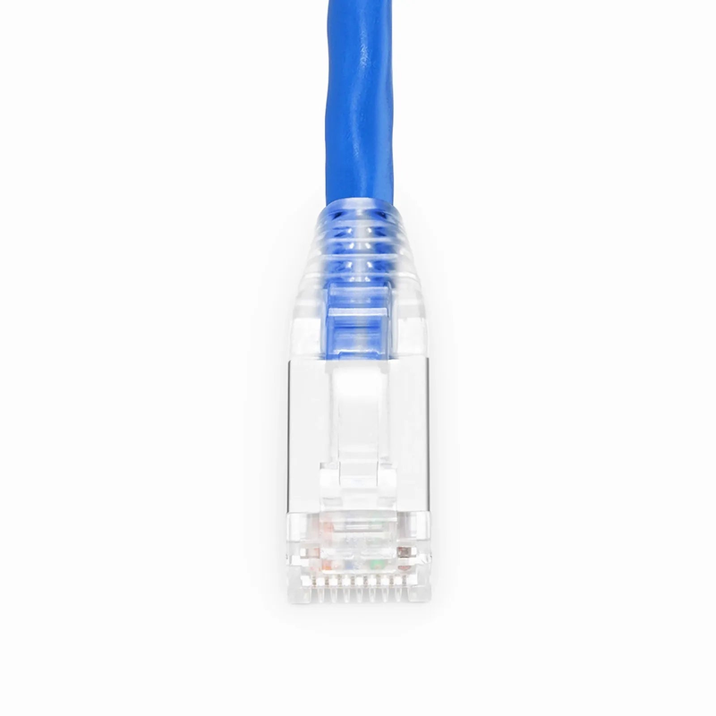Refurb Squared 5ft (1.5m) Cat6a 26AWG Snagless Shielded (S/FTP) PVC CM Ethernet Network Patch Cable, Blue