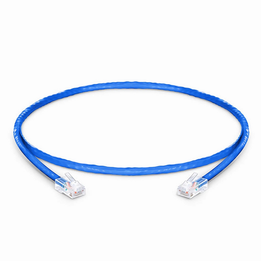 Refurb Squared 2ft (0.6m) Cat5e Non-booted Unshielded (U/UTP) PVC CM Ethernet Network Patch Cable, Blue