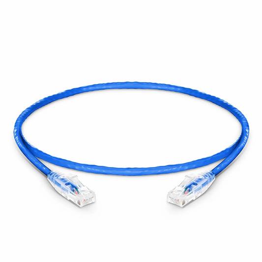 Refurb Squared 2ft (0.6m) Cat5e Snagless Unshielded (U/UTP) PVC CM Ethernet Patch Cable, Blue