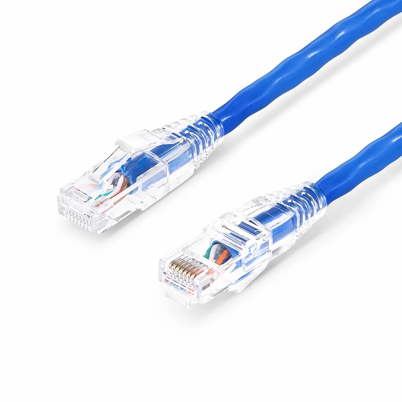 Refurb Squared 10ft (3m) Cat6 24AWG Snagless Unshielded (U/UTP) PVC CM Ethernet Network Patch Cable, Blue, (5pcs/pack)