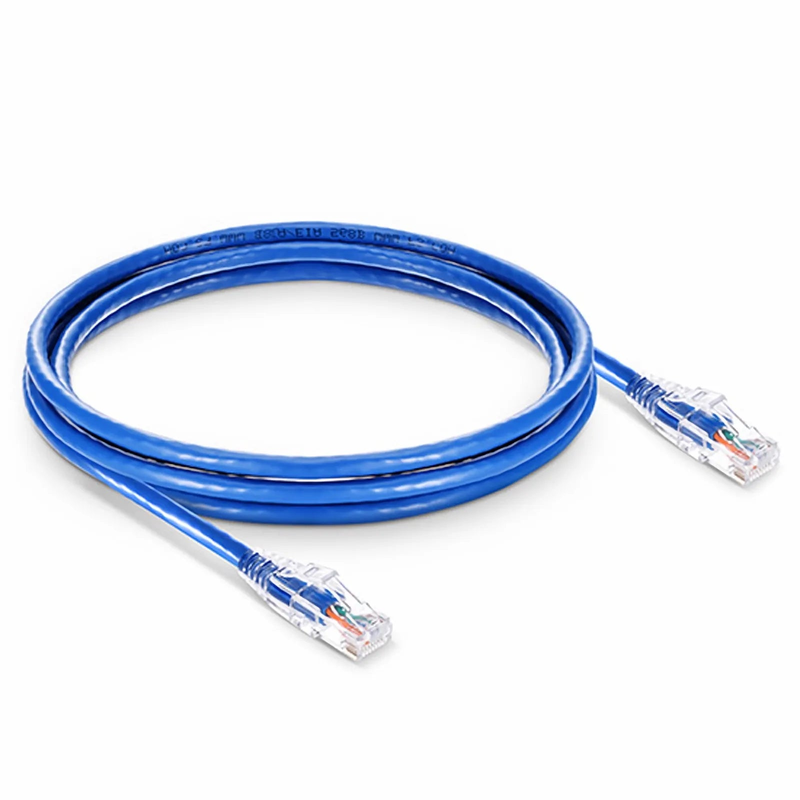Refurb Squared 50ft (15.2m) Cat6 24AWG Snagless Unshielded (U/UTP) PVC CM Ethernet Network Patch Cable, Blue