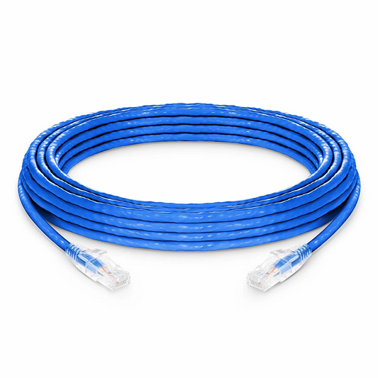 Refurb Squared 33ft (10m) Cat6a 24AWG Snagless Unshielded (U/UTP) LSZH Ethernet Network Patch Cable, Blue
