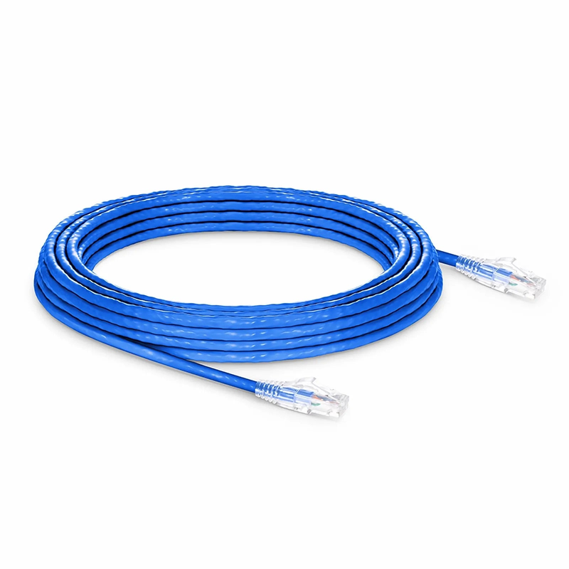 Refurb Squared 33ft (10m) Cat6a 24AWG Snagless Unshielded (U/UTP) LSZH Ethernet Network Patch Cable, Blue