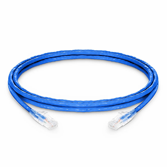 Refurb Squared 10ft (3.0m) Cat6a 24AWG Snagless Unshielded (U/UTP) LSZH Ethernet Network Patch Cable, Blue