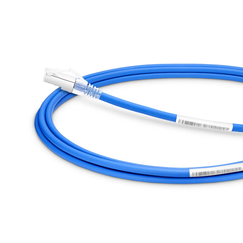 Refurb Squared 10ft (3m) Cat6 26AWG Snagless Shielded (S/FTP) LSZH Ethernet Network Patch Cable, Blue