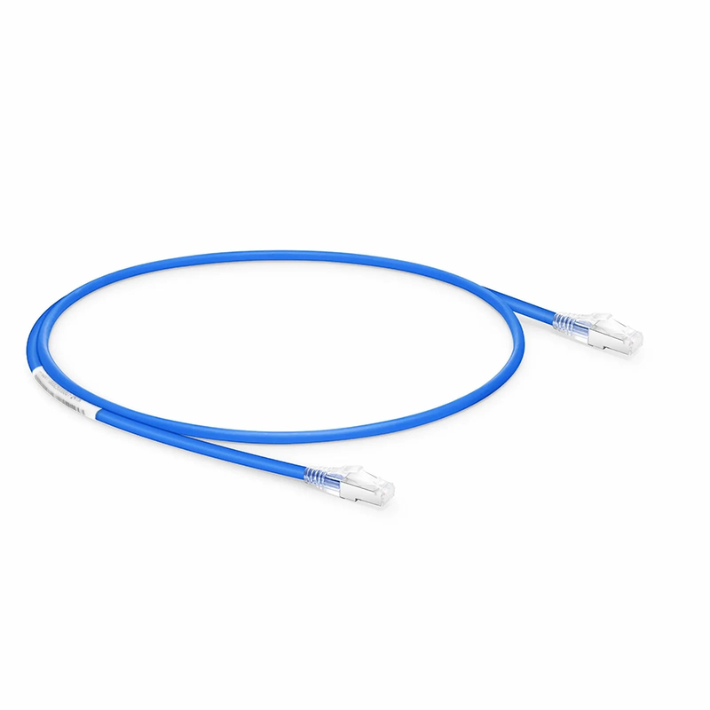 Refurb Squared 15ft (4.6m) Cat6 26AWG Snagless Shielded (S/FTP) LSZH Ethernet Network Patch Cable, Blue