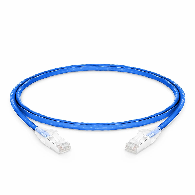 Refurb Squared 3ft (0.9m) Cat5e Snagless Shielded (F/UTP) PVC CM Ethernet Network Patch Cable, Blue