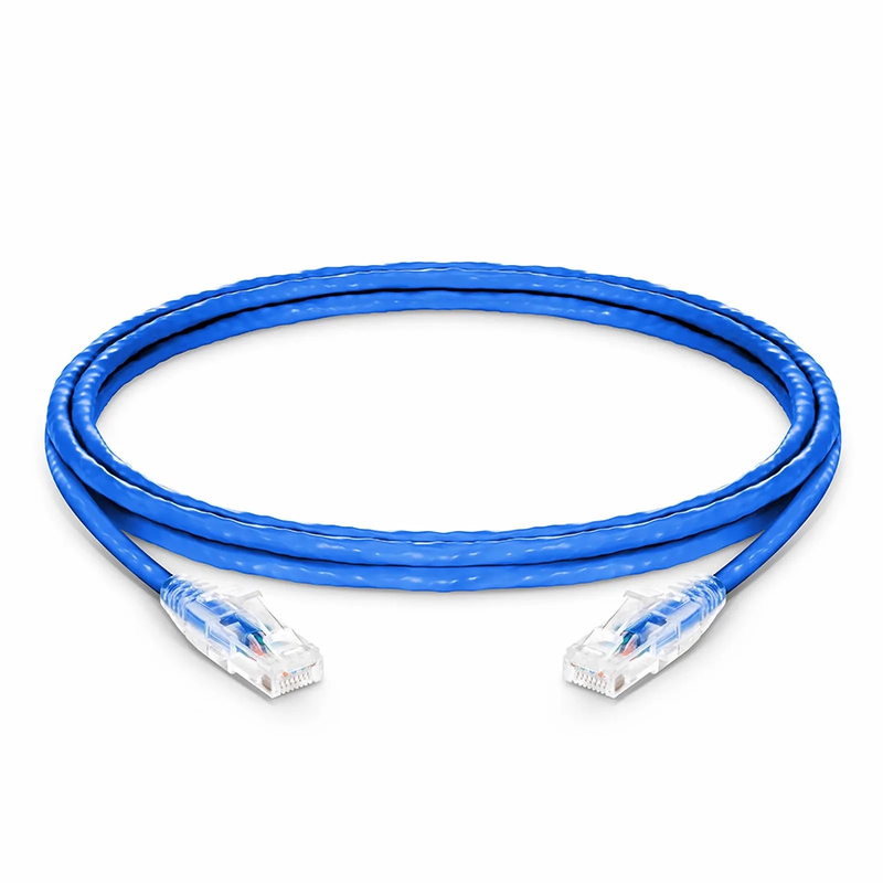Refurb Squared 6ft (1.8m) Cat6 24AWG Snagless Unshielded (U/UTP) LSZH Ethernet Network Patch Cable, Blue