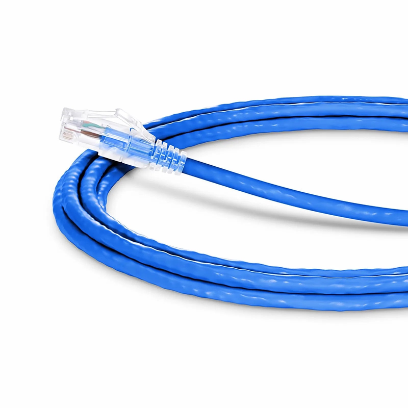 Refurb Squared 10ft (3.0m) Cat6 24AWG Snagless Unshielded (U/UTP) LSZH Ethernet Network Patch Cable, Blue