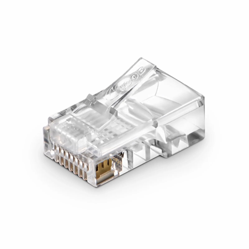 Refurb Squared Cat5e RJ45 Standard Modular Plugs, Unshielded Network Connectors for 24AWG Twisted Pair Solid or Stranded Cable (50/Pack)