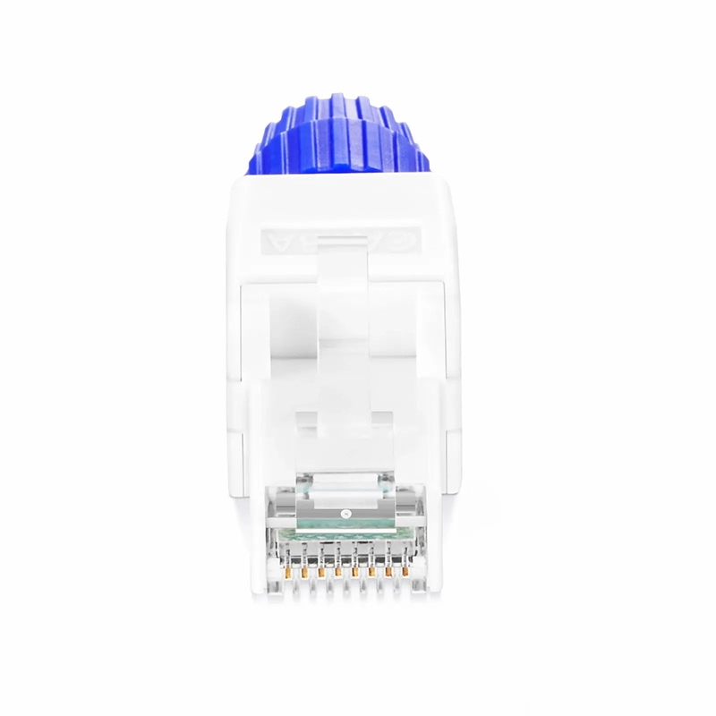 Refurb Squared Cat5e/Cat6/Cat6a RJ45 Tool-Free Modular Plugs, Unshielded Network Connectors for 23~26AWG Twisted Pair Solid or Stranded Cable (10/Pack)