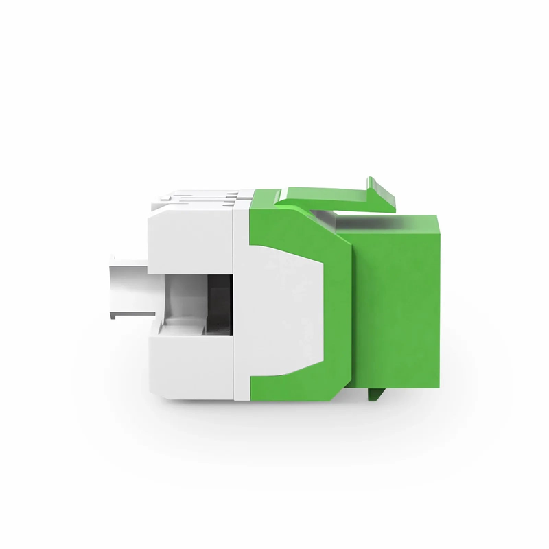 Refurb Squared Cat6 RJ45 (8P8C) Unshielded Punch Down Keystone Jack Module, Green (10 pcs/Pack)