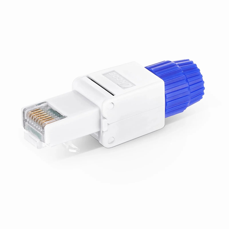 Refurb Squared Cat5e/Cat6/Cat6a RJ45 Tool-Free Modular Plugs, Unshielded Network Connectors for 23~26AWG Twisted Pair Solid or Stranded Cable (10/Pack)