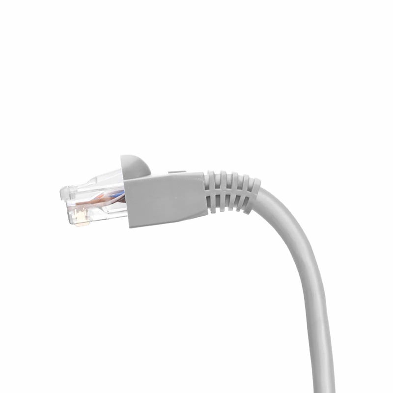 Refurb Squared Cat6 RJ45 Strain Relief Boots, 6.0mm OD for Cat6 UTP 23~24AWG Ethernet Cables, Gray, 50PCS/Pack