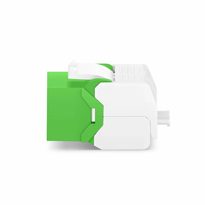 Refurb Squared Cat6 RJ45 (8P8C) Unshielded Toolless Keystone Jack Module, Green (10 pcs/Pack)