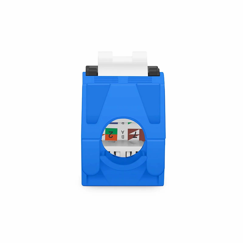 Refurb Squared Cat6a RJ45 (8P8C) Unshielded Toolless Keystone Jack Module, Black (10 pcs/Pack)