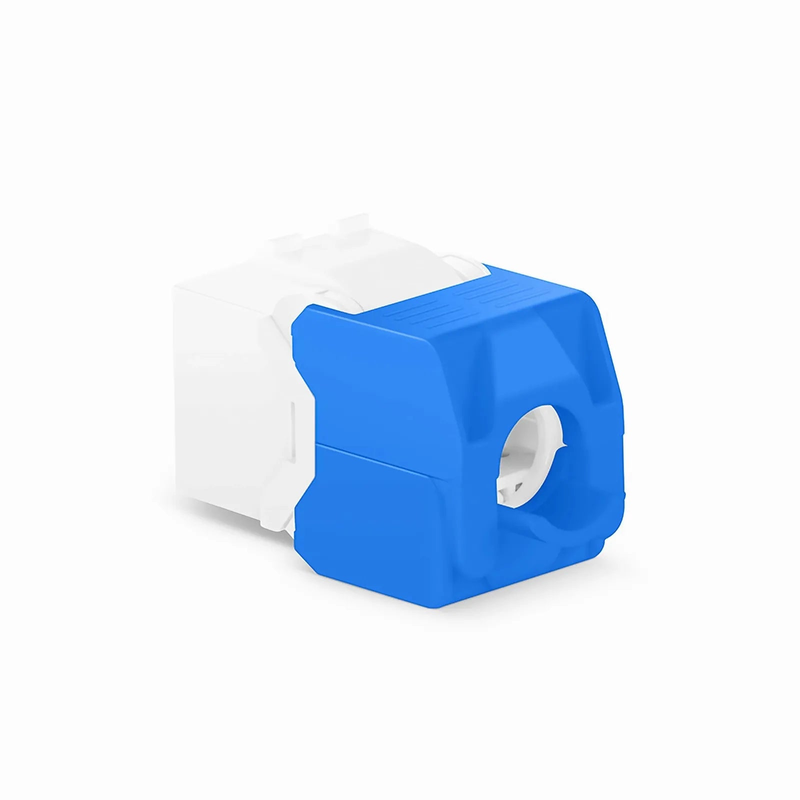 Refurb Squared Cat6a RJ45 (8P8C) Unshielded Toolless Keystone Jack Module, White (10 pcs/Pack)