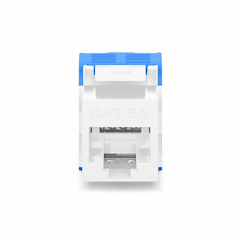 Refurb Squared Cat6a RJ45 (8P8C) Unshielded Toolless Keystone Jack Module, White (10 pcs/Pack)