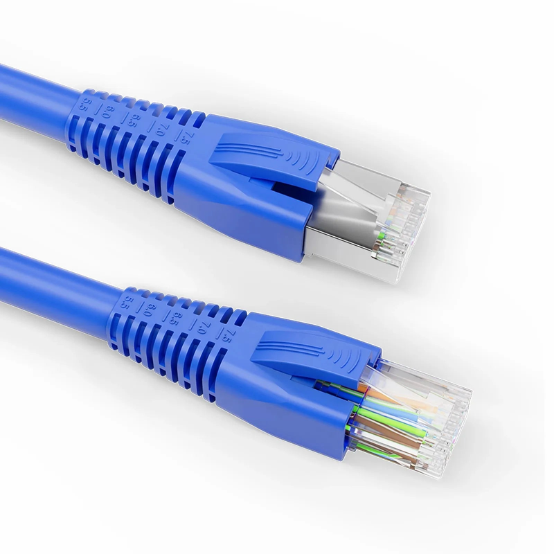 Refurb Squared DIY RJ45 Strain Relief Boots, 5.5-7.5 mm OD for Cat5e/Cat6/Cat6a/Cat7/Cat8 Ethernet Cables, Blue, 50PCS/Pack