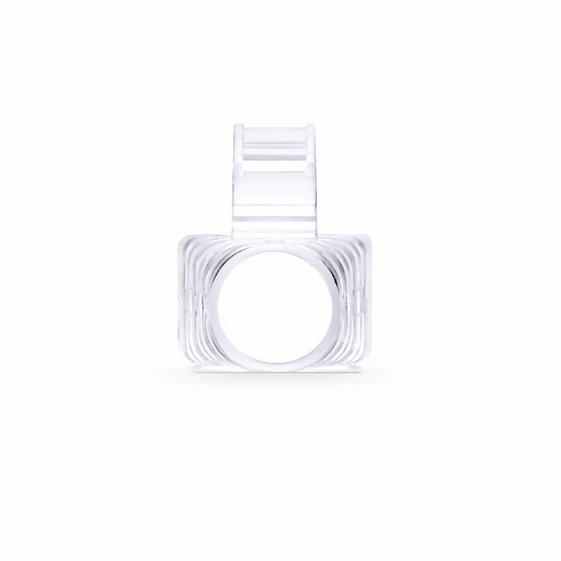 Refurb Squared Cat6 RJ45 Strain Relief Boots, 6.0-6.5mm OD for Cat6 UTP 23~24AWG, F/UTP 26AWG Ethernet Network Cable, Transparent, 50PCS/Pack